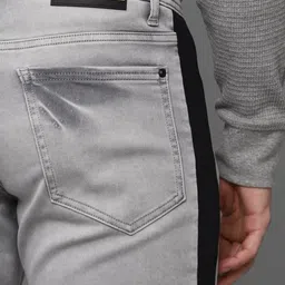 Allen Solly Sport Men Grey Heavy Fade Jeans image 3