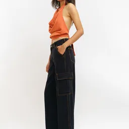 FREAKINS Women High Rise Clean Look Pure Cotton Jeans image 5