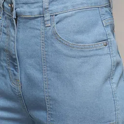 Campus Sutra Women Smart Slash Knee Jeans image 5