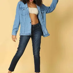 Bottums Women Skinny Fit Light Fade Stretchable Cropped Jeans image 3