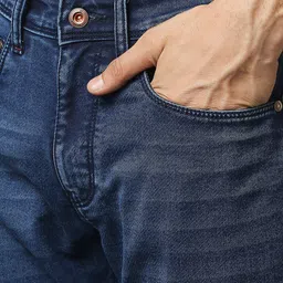 Raymond Men Blue Slim Fit Light Fade Jeans image 4