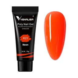 VENALISA UV & LED Neon Acrylic Poly Nail Extension Gel 15 g - Shade K21-image-70
