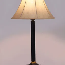 Aura Off White Wood Traditional Abstract Shaped Table Lamp image 3
