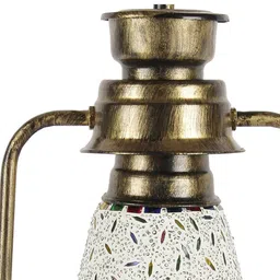 Devansh Gold-Toned Mosaic Traditional Table Lamp image 3