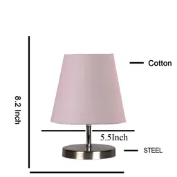 Devansh White Iron Contemporary Table Lamp image 3