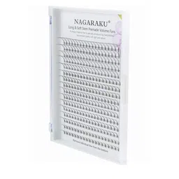 NAGARAKU Women Black W Eyelash Extension 5D Pre-made C Curl Eye Lashes image 4