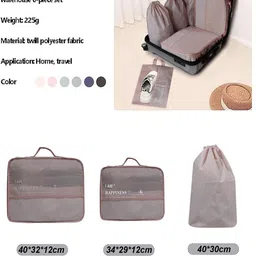 HOUSE OF QUIRK 6 Pieces Water Resistant Packing Cubes Travel Organisers image 4
