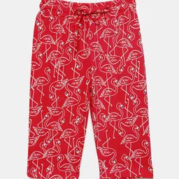mackly Girls Printed Pure Cotton Straight Lounge Pants-image-58