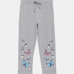 mackly Girls Printed Pure Cotton Straight Lounge Pants-picture-18