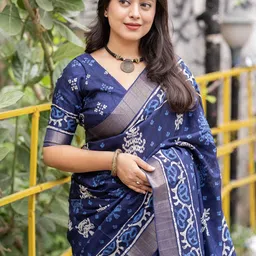 Panzora Batik Zari Saree image 3