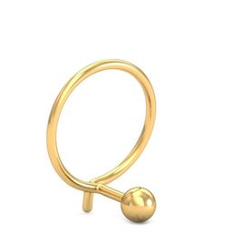 KUBERBOX Gold Ball 18KT Gold Nose Pin-0.24gm-image-100