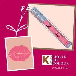 KINDED Set of 2 Vitamin E Matte Liquid Lip Colour 6ml Each-Barbie Pink & Brown Temptation image 3