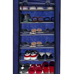 Urban Choice Blue Metal 6-Tier Rectangle Shoe Rack-picture-18
