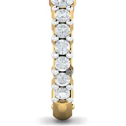 KUBERBOX Elegant 18KT Gold Diamond Studded Nose Pin-0.62 gm-picture-10