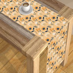 AEROHAVEN Cream & Blue Digital Printed 4 Seater Table Runner-picture-20
