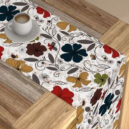 AEROHAVEN White & Red Digital Printed Table Runner-picture-23