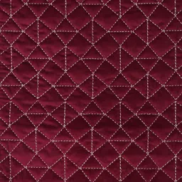 eyda Adults Unisex Maroon Solid Quilted Table Runner with Tassels image 5