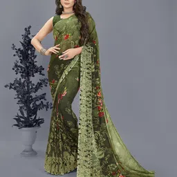 moda rapido ANAND SAREES Floral Printed Saree-picture-28