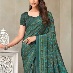 Reboot Fashions Ethnic Motifs Pure Crepe Saree image 2
