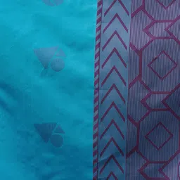 Satrani Floral Zari Silk Blend Banarasi Saree image 5