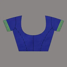 Arhi Blue & Green Woven Design Pure Cotton Saree image 2