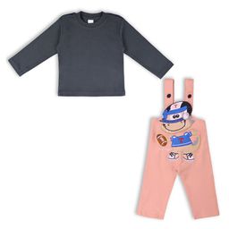 Wish Karo Boys Printed Dungaree With Tshirt-picture-9