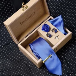 LOUIS STITCH Men Luxury Italian Silk Necktie Set-image-72