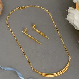 Silvermerc Designs Gold-Plated Western Layered Jewellery Set-picture-21