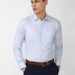 Van Heusen Men Blue Formal collar long sleeves Shirt-picture-36