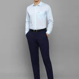Allen Solly Men Blue Slim Fit Formal Shirt image 3