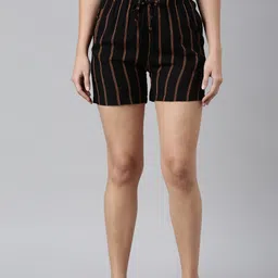 Go Colors Women Printed Lounge Shorts-image-89