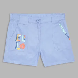 ELLE Girls Blue Printed Shorts-image-81