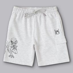 Kids Ville Boys Spiderman Printed Pure Cotton Shorts-picture-1
