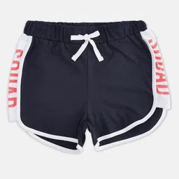 Pantaloons Junior Girls Navy Blue Solid Shorts-image-8
