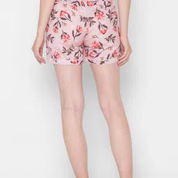 FashionRack Women Pink & Grey 2 Printed Lounge Shorts image 3
