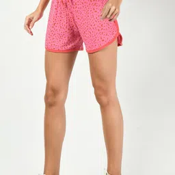 BAESD Women Pack Of 3 Conversational Printed High-Rise Pure Cotton Shorts image 4