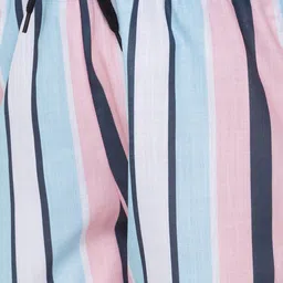 FashionRack Women Pack Of 2 Blue & Pink Printed Lounge Shorts image 3