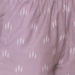 FashionRack Pack of 2 Women Purple & Brown Printed Lounge Shorts image 5