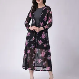 SCORPIUS Floral Printed Longline Shrug-picture-10