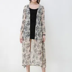 MINOS Floral Printed Longline Shrug image 2