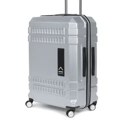 uppercase Grey Textured Bullet Hard-Sided Large Trolley Suitcase-picture-56