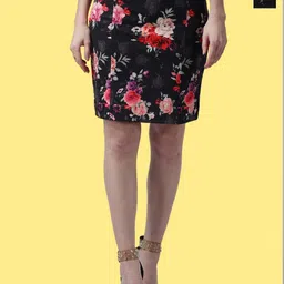 Popwings Pack Of 2 Floral Printed Pencil Skirts-image-65