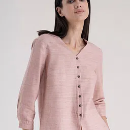 FableStreet Women Pink Shirt Style Top-picture-32