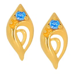 BHIMA 22K Hallmark 916 Purity Yellow Gold Molding Stone Stud-picture-22