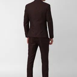 van heusen V Dot Checked Skinny-Fit Single-Breasted Three Piece Party Suit image 3