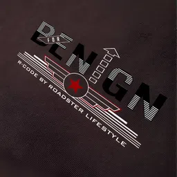 r.code by the roadster life co. The Roadster Lifestyle Co.Men Graphic Printed Round Neck Cotton Oversized T-Shirt image 5