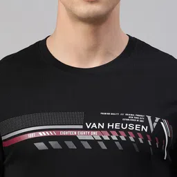 van heusen innerwear Van Heusen Typography Printed Round Neck Long Sleeves Cotton T-shirt image 2