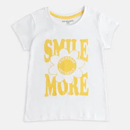Pantaloons Junior Girls Typography Printed Cotton T-shirt-picture-23