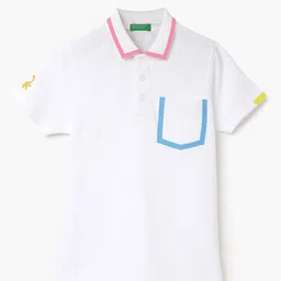 United Colors of Benetton Boys Polo Collar Pure Cotton T-shirt-picture-16