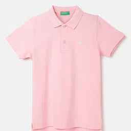 United Colors of Benetton Boys Polo Collar Pure Cotton T-shirt-picture-2